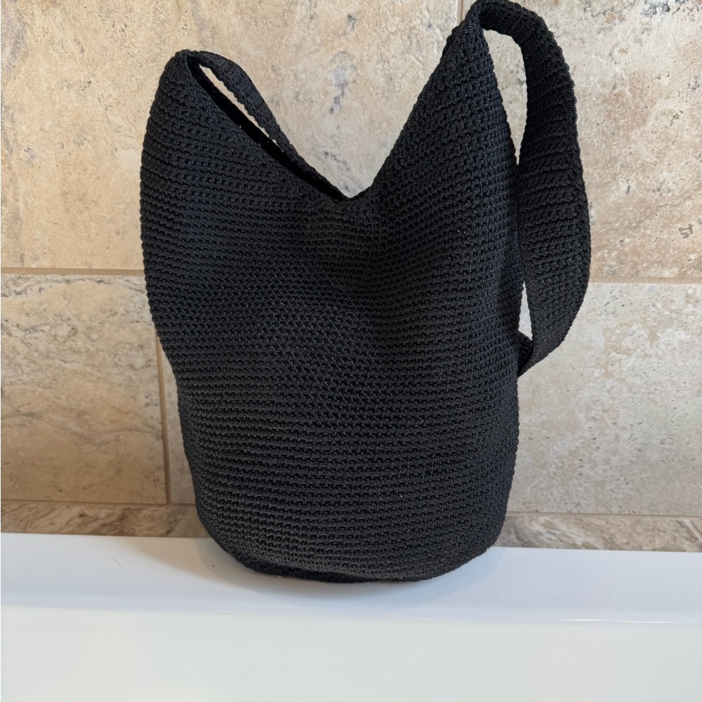 The Sak woven bucket hobo shoulder bag